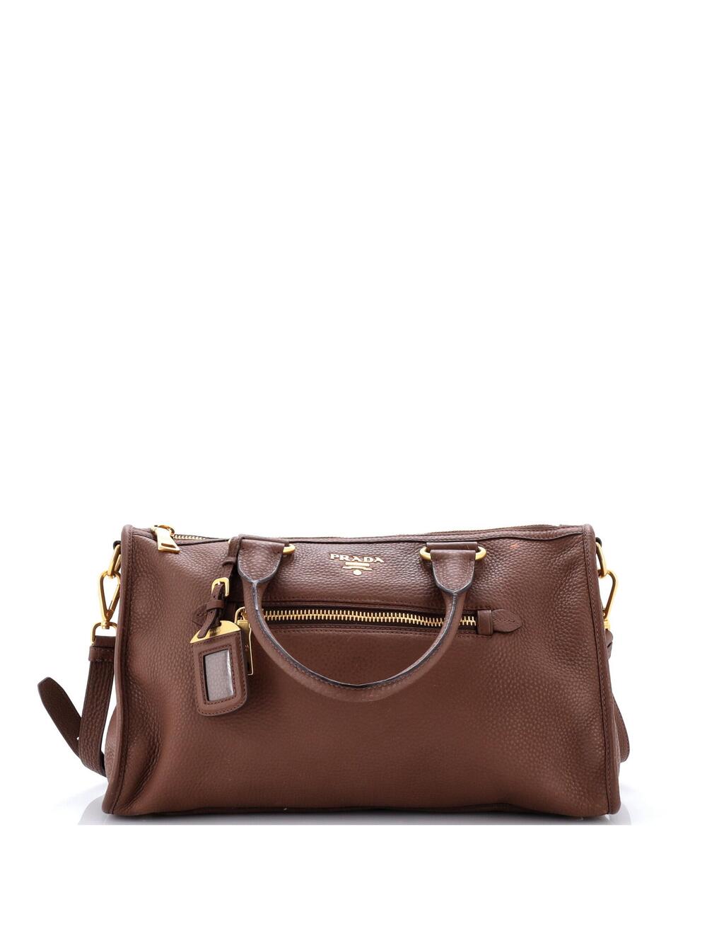 Prada Front Zip Convertible Satchel #366472P92B